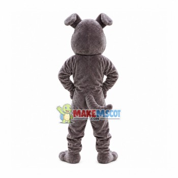 Bullying Gray Bulldog Mascot Costume