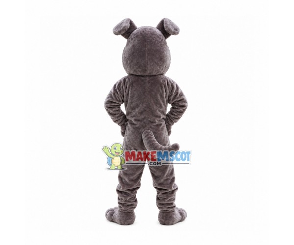 Bullying Gray Bulldog Mascot Costume Bullying Gray Bulldog Mascot Costume
