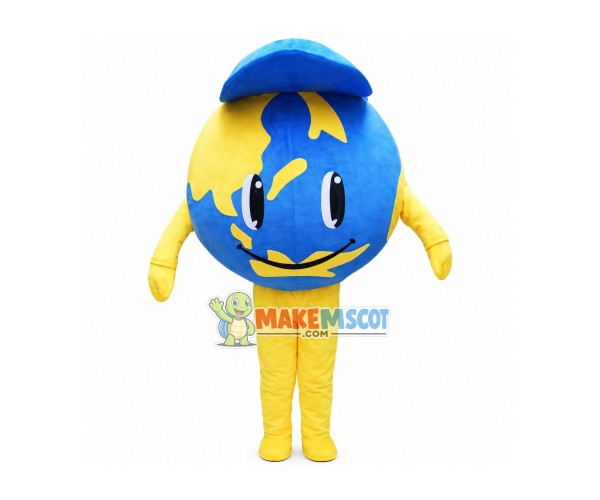 Earth In The Cap Mascot Costume Earth In The Cap Mascot Costume