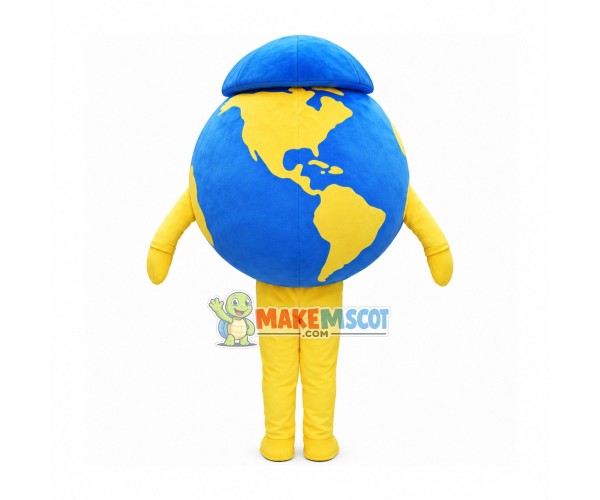 Earth In The Cap Mascot Costume Earth In The Cap Mascot Costume