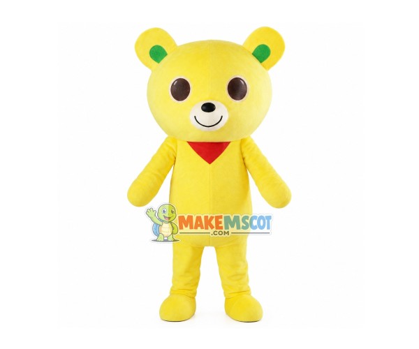 Adult Cartoon Yellow Bear Mascot Costume Adult Cartoon Yellow Bear Mascot Costume