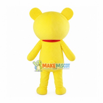 Adult Cartoon Yellow Bear Mascot Costume Adult Cartoon Yellow Bear Mascot Costume