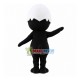 Cartoon Black Eggshell Duck Mascot Costume Cartoon Black Eggshell Duck Mascot Costume