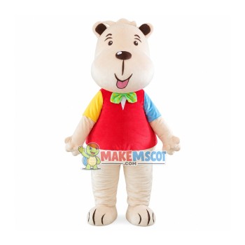 Playful Bear Mascot Soft Costume
