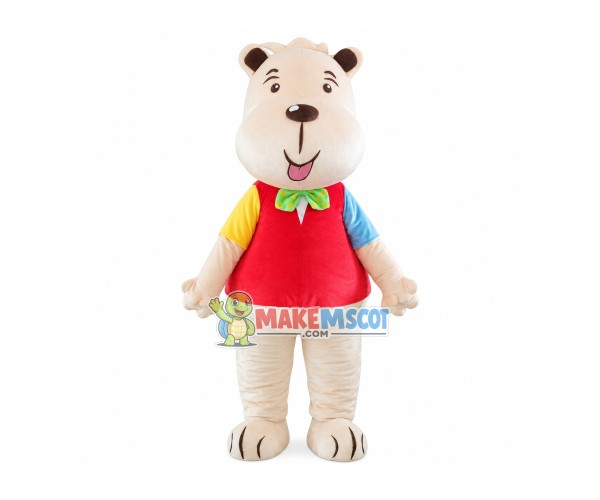 Playful Bear Mascot Soft Costume