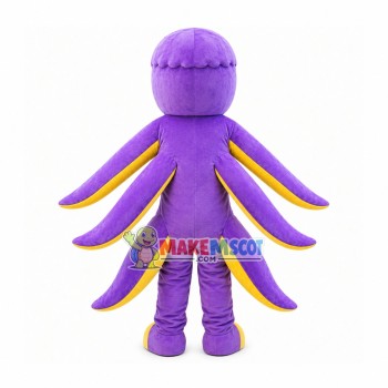 Purple Octopus Mascot Adult Costume