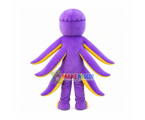 Purple Octopus Mascot Adult Costume Purple Octopus Mascot Adult Costume