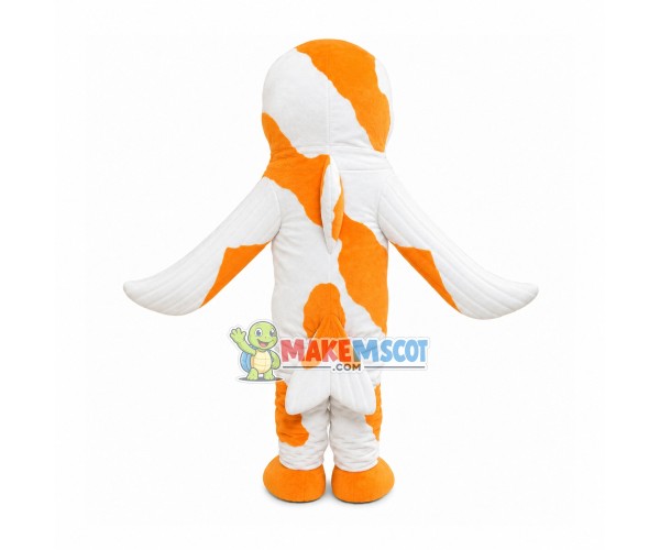 Special Orange & White Dolphin Mascot Costume Special Orange & White Dolphin Mascot Costume