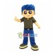 Blue Hair Adult Man Mascot Costume Blue Hair Adult Man Mascot Costume