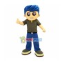 Blue Hair Adult Man Mascot Costume