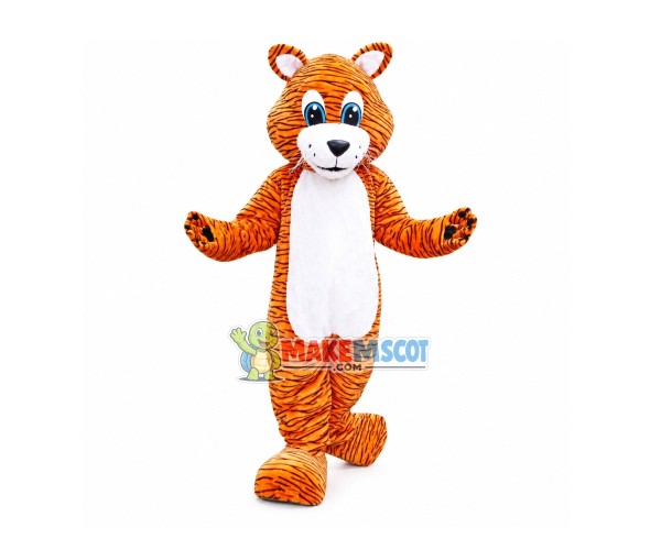 Striped Little Tiger Mascot Costume