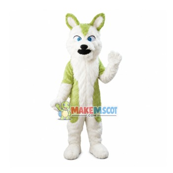 Long Wool Dull Wolf Mascot Costume Long Wool Dull Wolf Mascot Costume