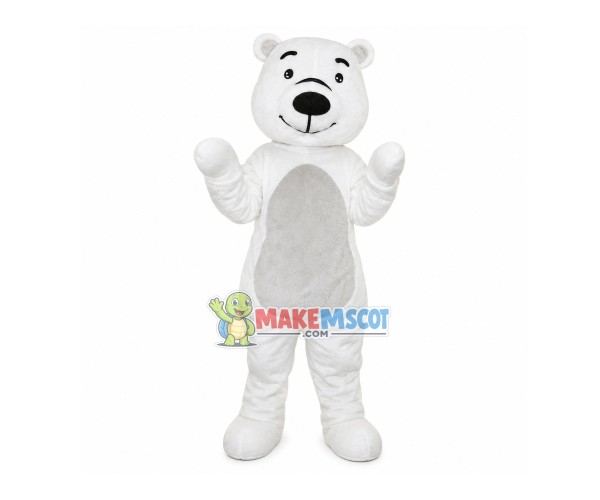 White Bear Cute Mascot Costume White Bear Cute Mascot Costume