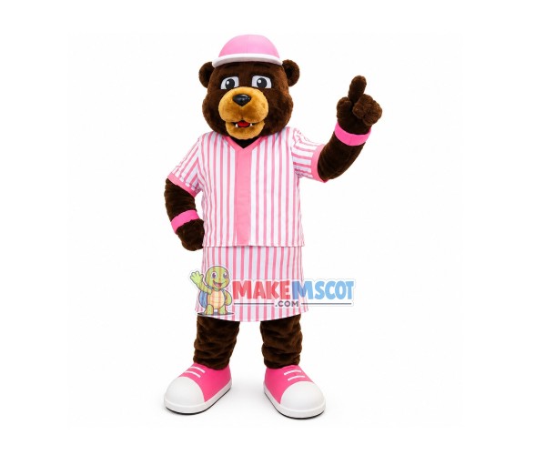 Club Housewife Bear Mascot Costume Club Housewife Bear Mascot Costume