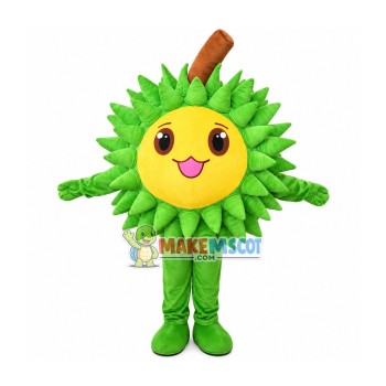 Green Durian Cartoon Mascot Costume Green Durian Cartoon Mascot Costume