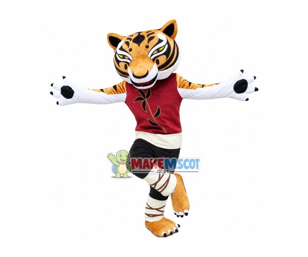 Tigress Mascot Cartoon Costume Tigress Mascot Cartoon Costume
