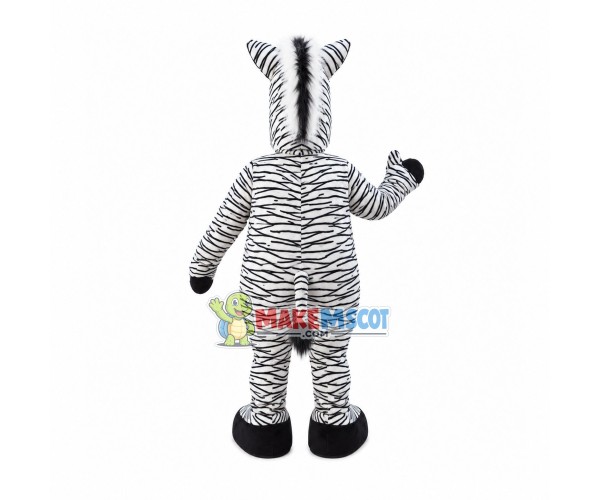 Weird Flat-headed Zebra Mascot Costume Weird Flat-headed Zebra Mascot Costume