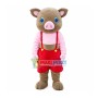 Brown Pig With Navel Mascot Costume