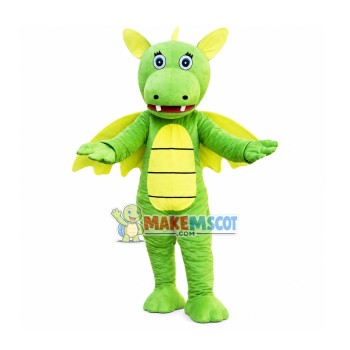 Special Look Green Dragon Mascot Costume