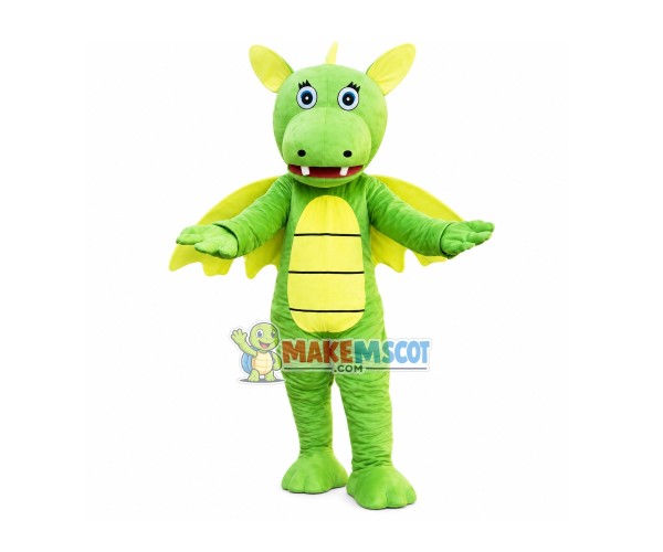 Special Look Green Dragon Mascot Costume