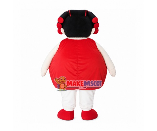Big Breasted Landlady Mascot Costume Big Breasted Landlady Mascot Costume