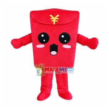 New Year Red Envelope Mascot Costume