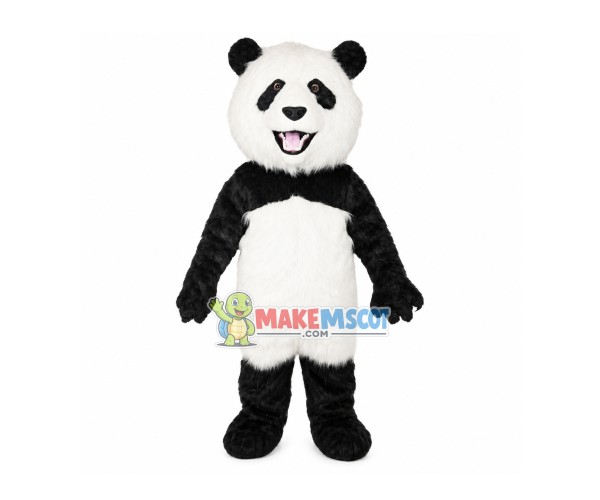 Long Fur Panda Mascot Costume