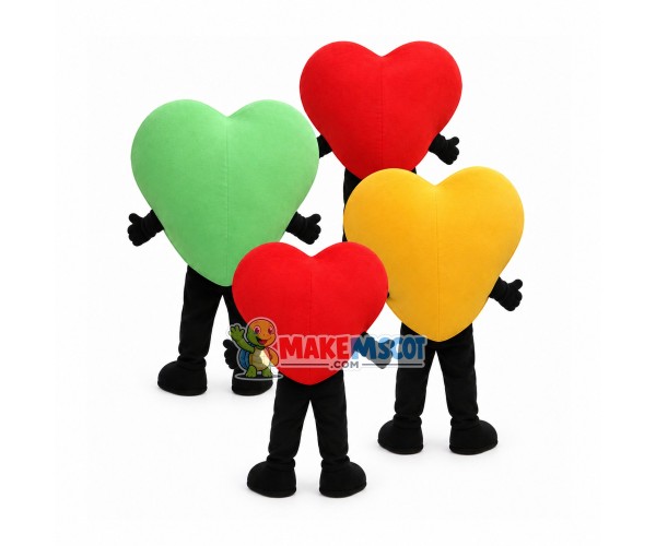 Colored Love Mascot Breathable Costume Colored Love Mascot Breathable Costume