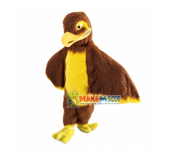 Walking Furry Eagle Mascot Costume Walking Furry Eagle Mascot Costume