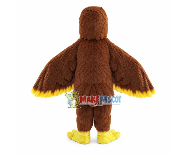 Walking Furry Eagle Mascot Costume Walking Furry Eagle Mascot Costume