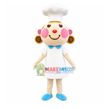 Cake Chef Girl Mascot Costume Cake Chef Girl Mascot Costume