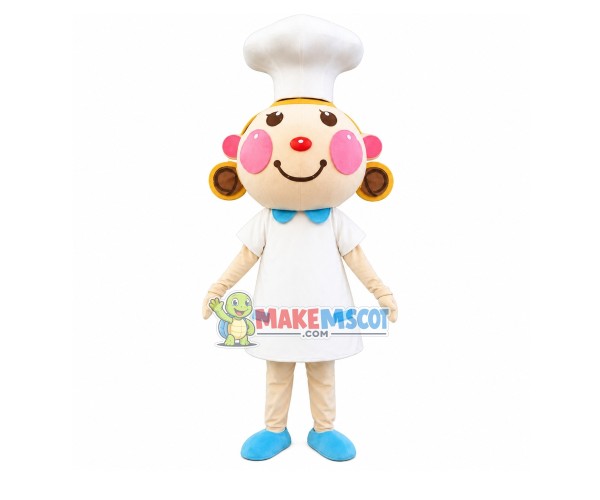 Cake Chef Girl Mascot Costume Cake Chef Girl Mascot Costume