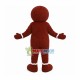 Bow Tie Gingerbread Man Mascot Costume Bow Tie Gingerbread Man Mascot Costume