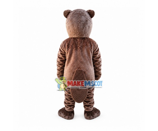 Gentle Beaver Adult Mascot Costume Gentle Beaver Adult Mascot Costume