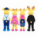 Happy Elk Family Mascot Costume Happy Elk Family Mascot Costume