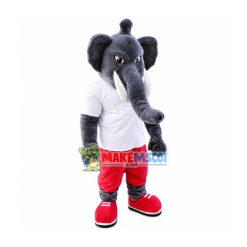 Powerful African Elephant Mascot Costume