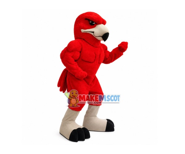 Muscle Hale Red Eagle Mascot Costume Muscle Hale Red Eagle Mascot Costume