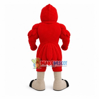 Muscle Hale Red Eagle Mascot Costume Muscle Hale Red Eagle Mascot Costume