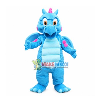 Blue Flying Dragon Mascot Handmade Costume