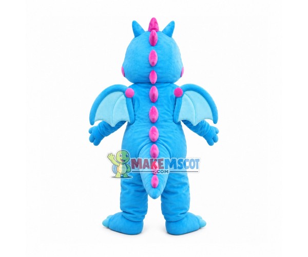Blue Flying Dragon Mascot Handmade Costume