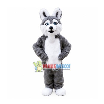 Furry Wolf Mascot Costume Furry Wolf Mascot Costume