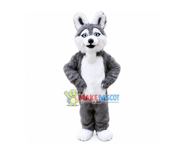 Furry Wolf Mascot Costume Furry Wolf Mascot Costume