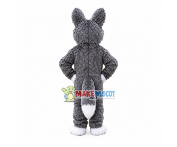 Furry Wolf Mascot Costume Furry Wolf Mascot Costume