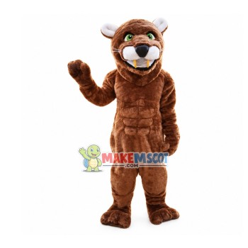 Short Plush Lion Mascot Costume
