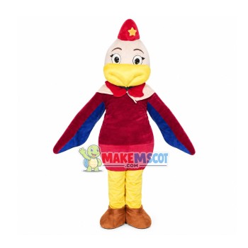 Flight Attendant Chicken Mascot Costume Flight Attendant Chicken Mascot Costume