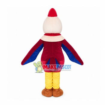 Flight Attendant Chicken Mascot Costume