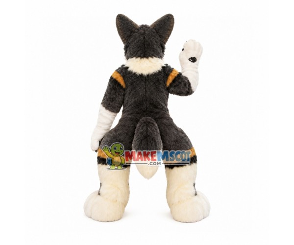 Imposing Leader Wolf Mascot Costume Imposing Leader Wolf Mascot Costume