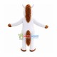 Beautiful White Horse Mascot Costume