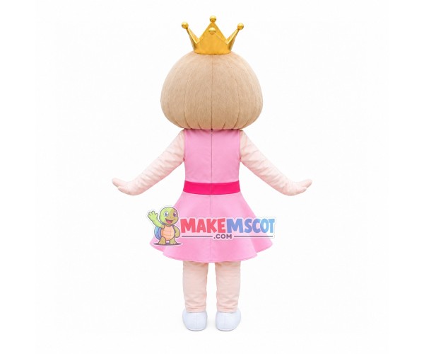 Crown Princess Girl Mascot Costume
