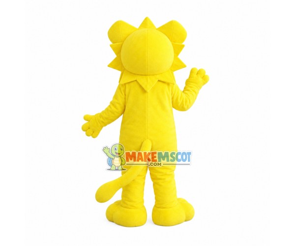 Dazzling Yellow Cartoon Lion Mascot Costume Dazzling Yellow Cartoon Lion Mascot Costume